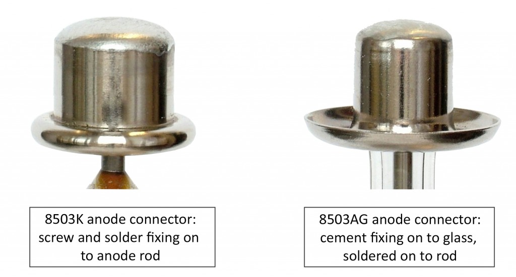 Difference between 8503AG en 8503K