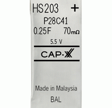 HS2 Cap-XX ultracapacitor